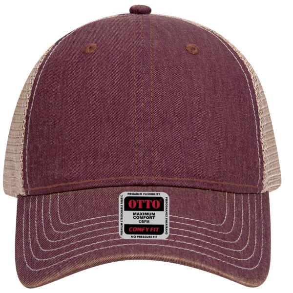 OTTO CAP® 6 Panel Low Profile Mesh Back Trucker Dad Hat Thumbnail