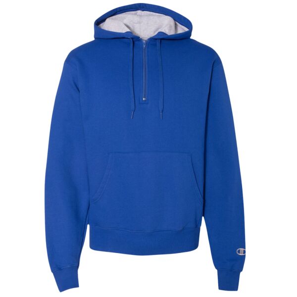 Unisex Cotton Max Hooded Quarter-Zip Sweatshirt Thumbnail
