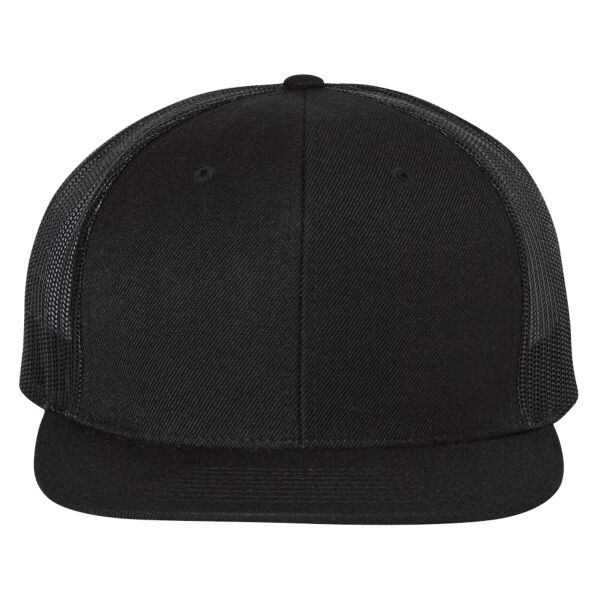 Wool Blend Flat Bill Trucker Cap Thumbnail