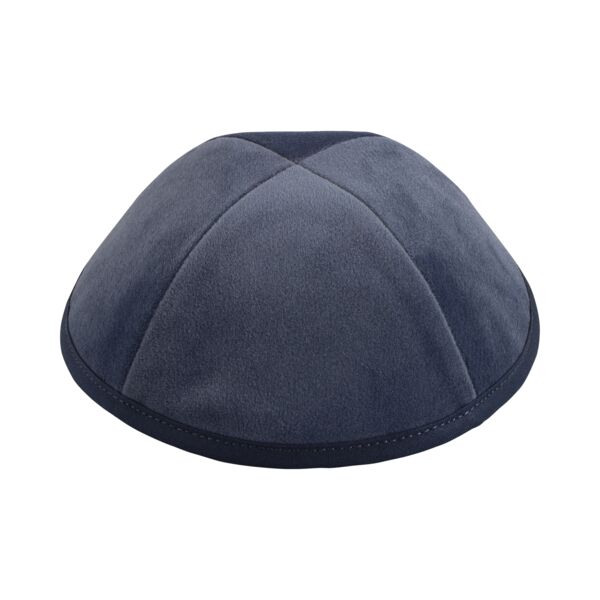Slate Velour Yarmulka Thumbnail