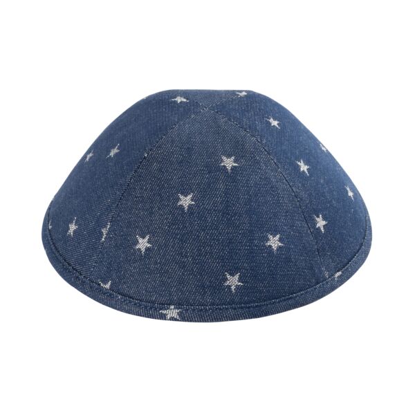 Blue Star Denim Yarmulka Thumbnail