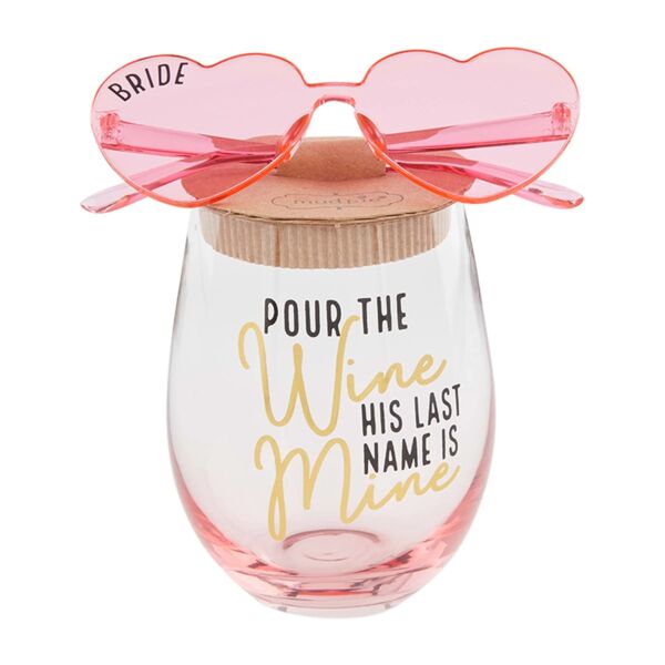 Pour the wine glass set , Mud pie  Thumbnail