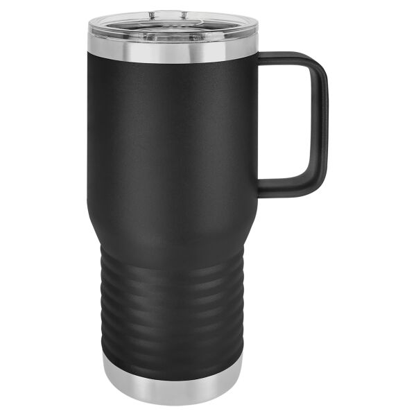 Polar Camel 20 oz. Black Vacuum Insulated Travel Mug with Slider Lid Thumbnail