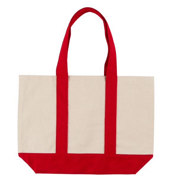 10 Oz. Newport Cotton Canvas Striped Tote Bag Thumbnail