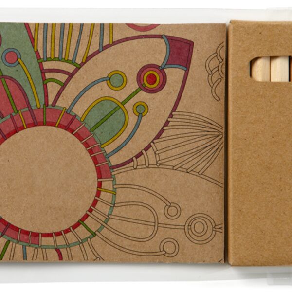 Adult Coloring Book & 6-Color Pencil Set To-Go Thumbnail